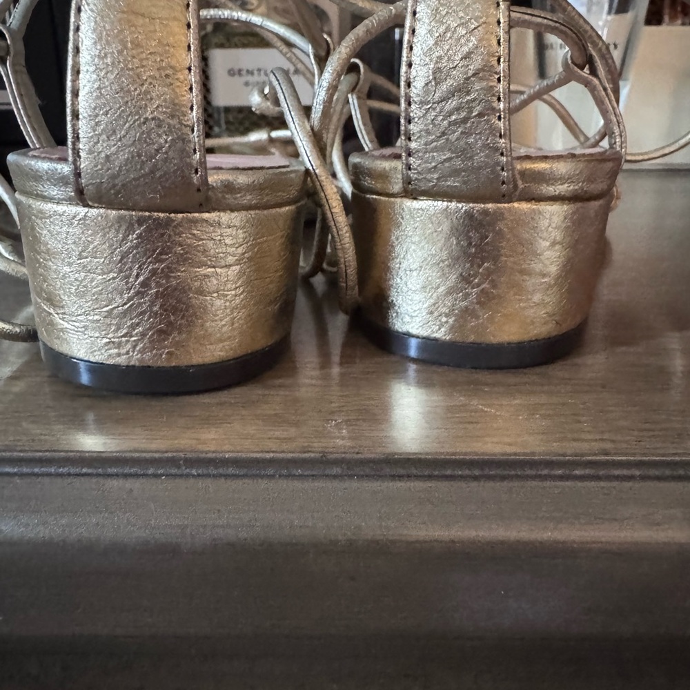 J. Crew Gold Strappy Sandals - Picture 6 of 8